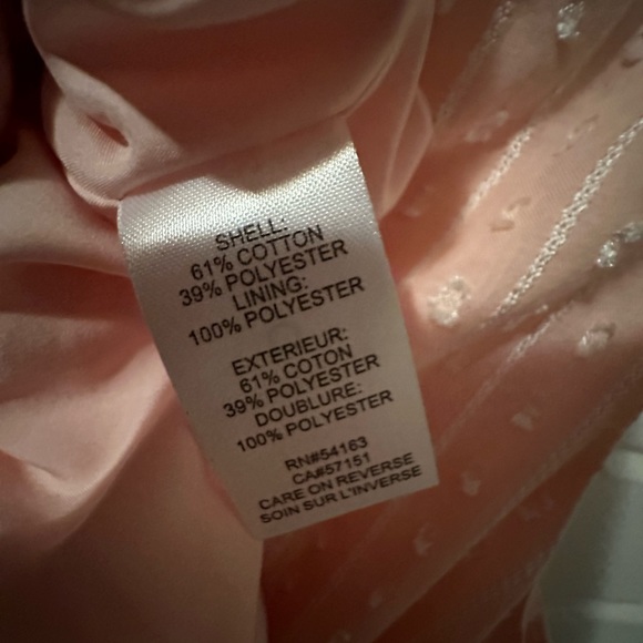 So pretty!! Tommy Hilfiger - Texture Cotton Blend Midi Dress - PINK - Size 4 - Picture 10 of 14